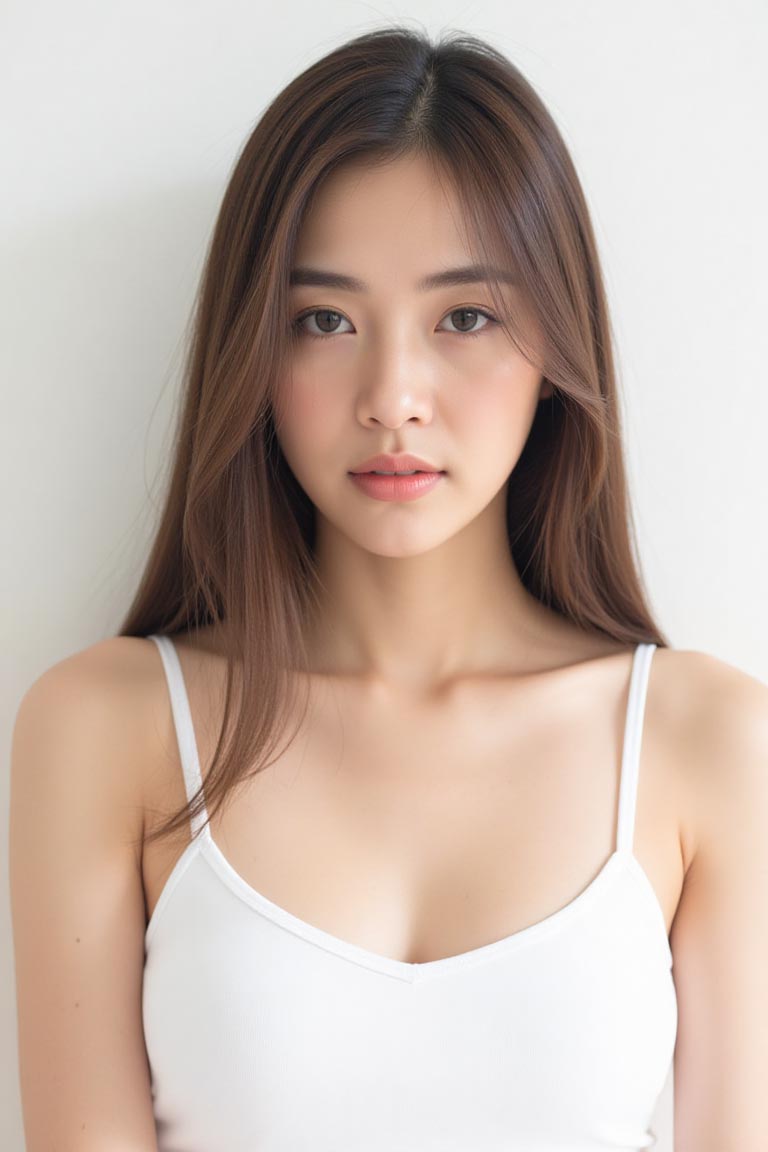 Long layered hair
