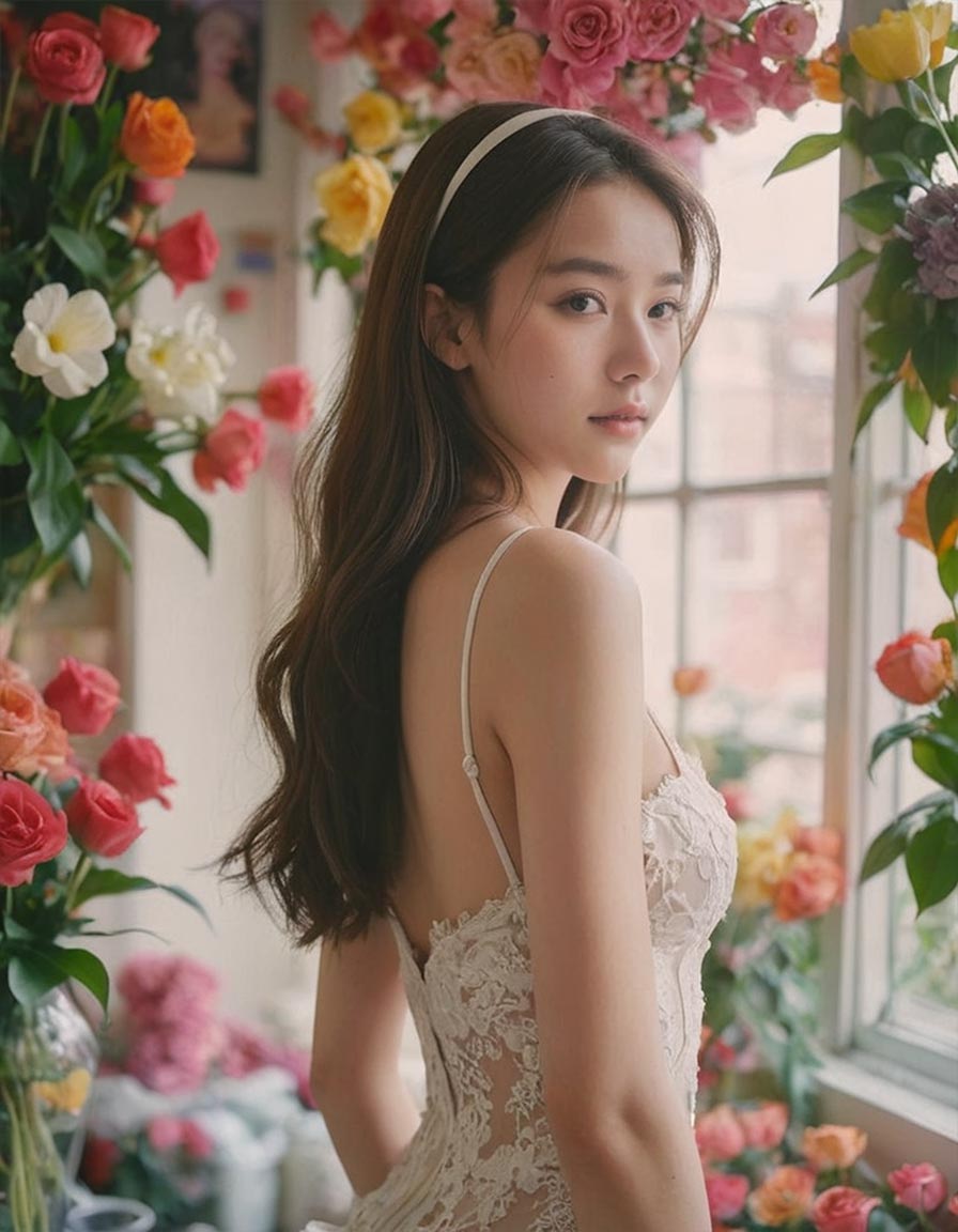 Charming flower shop