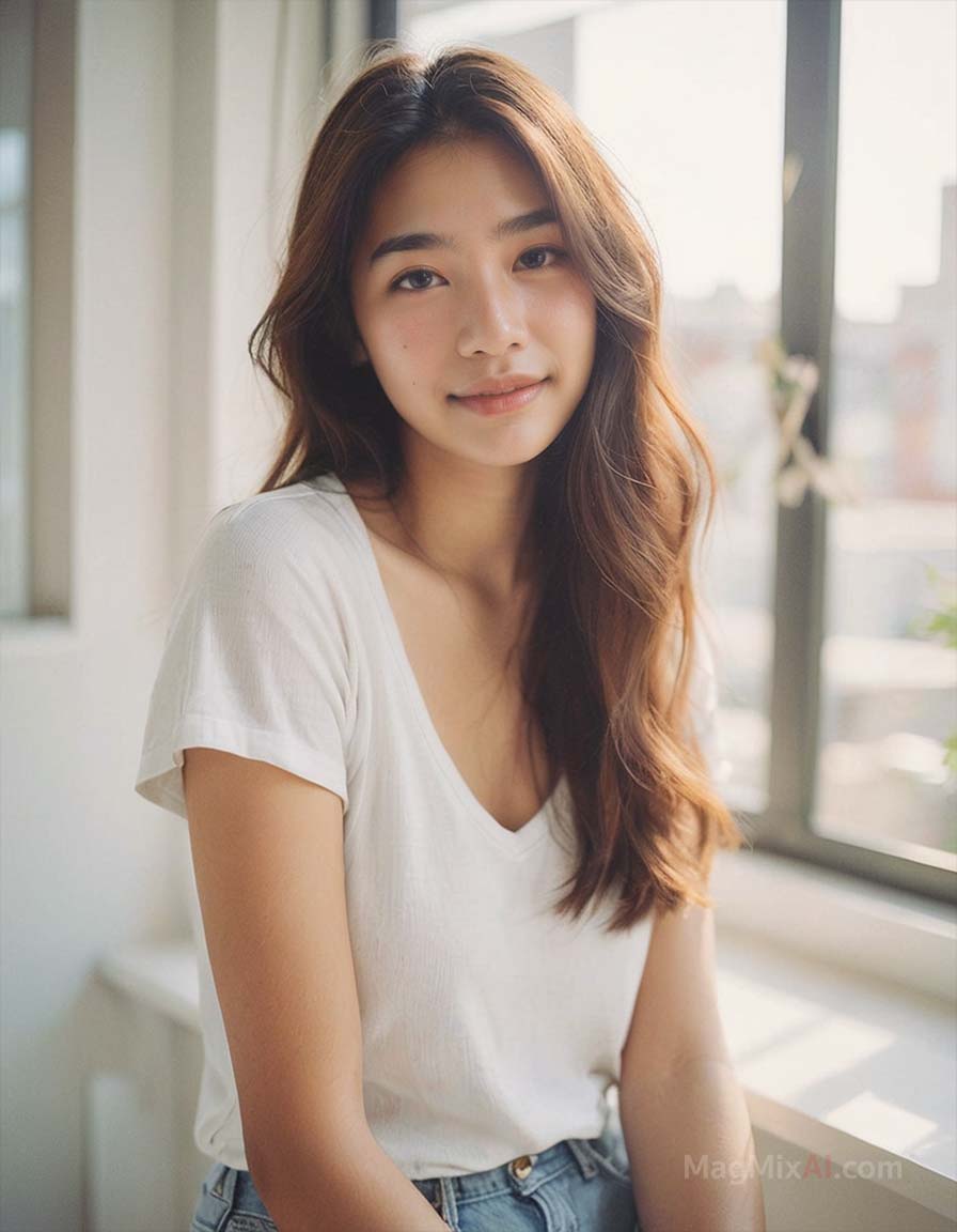 V-neck T-shirt