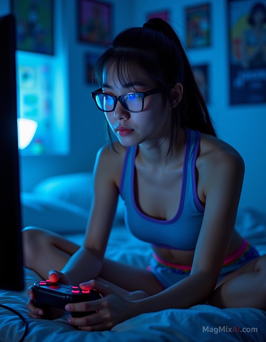 Playing a video game
