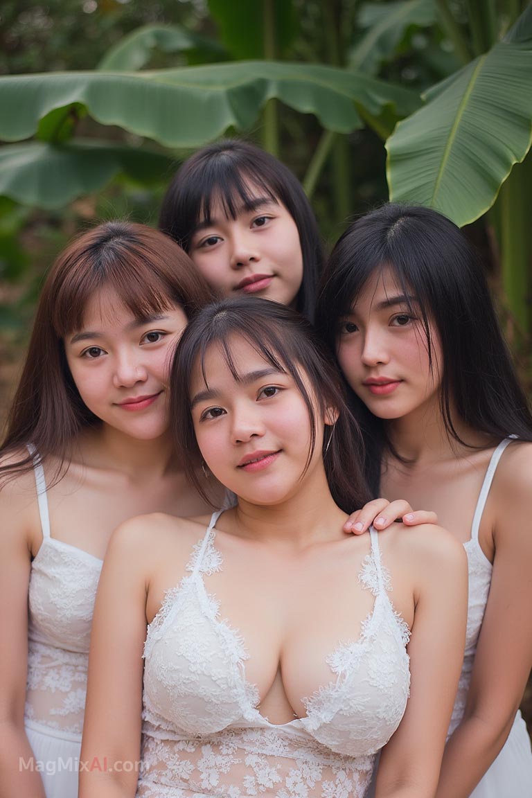 Group portrait of four women