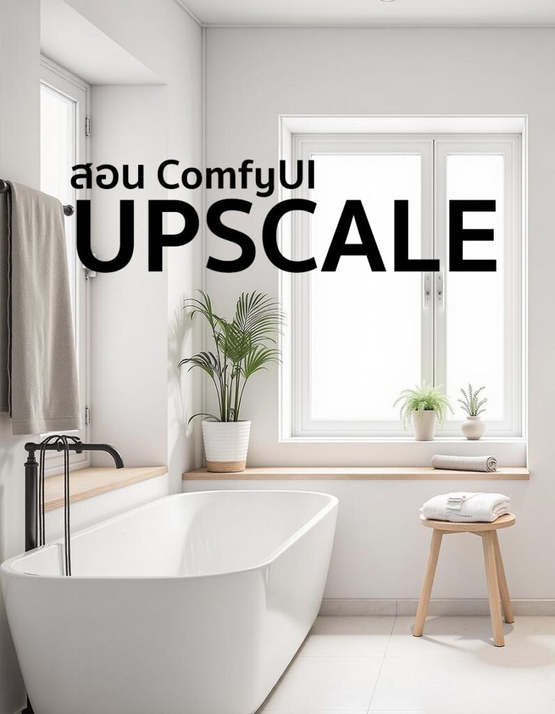 ComfyUI EP6 ทำภาพให้คมชัดด้วย Upscale