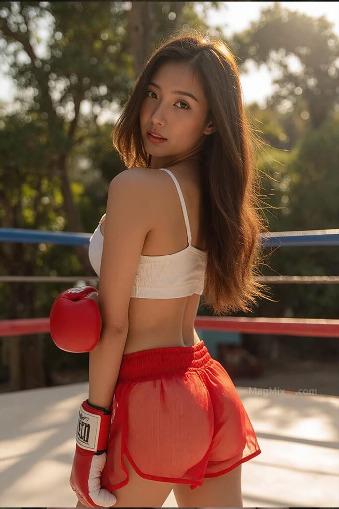 in a boxing ring